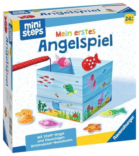 Ravensburger ministeps 4174 Mein erstes Angelspiel, Erstes Geschicklichkeitsspiel mit weicher Stoff-Angel, Spielzeug ab 2 Jahre Ravensburger ministeps 4174 Mein erstes Angelspiel, Erstes Geschicklichkeitsspiel mit weicher Stoff-Angel, Spielzeug ab 2 Jahre von Ravensburger