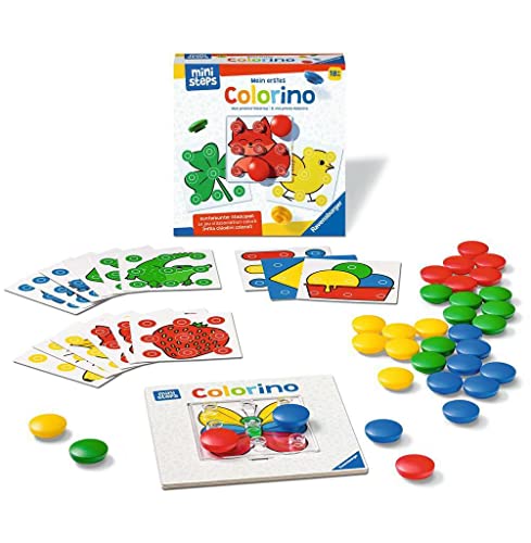 Ravensburger ministeps 4186 Mein erstes Colorino, Klassisches Steckspiel zum Farbenlernen - Spielzeug ab 18 Monaten von Ravensburger