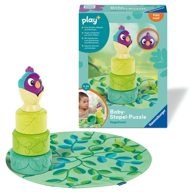 Ravensburger play+ Baby-Stapel-Puzzle: Vogelnest von Ravensburger