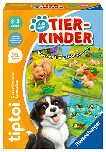 Ravensburger tiptoi 00108 - Alle Meine Tierkinder - Lernspiel ab 2 Jahre - tiptoi Spiel ab 2 - Ostergeschenke für Kinder von Ravensburger