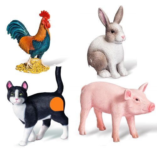 Ravensburger tiptoi® 4-teiliges Set Haustiere Katze Kaninchen Hahn Ferkel von Ravensburger