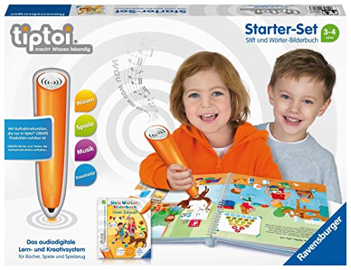 Ravensburger tiptoi® Starter-Set Stift und Mein Wörter-Bilderbuch Unser Zuhause: tiptoi® Stift mit Aufnahmefunktion und Wörter-Bilderbuch: Unser Zuhause von Ravensburger