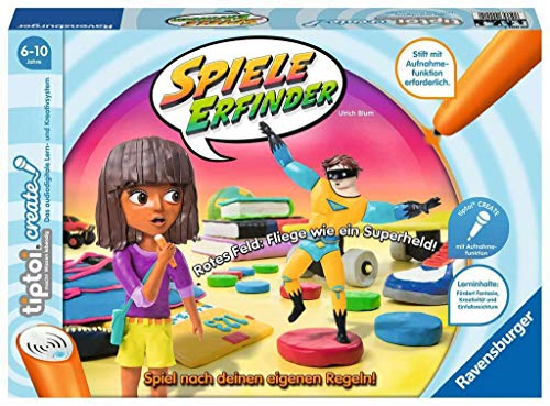 Ravensburger 00045 tiptoi Create Spiele-Erfinder - Kinderspiel ab 6 Jahren, Kreativspiel mit Aufnahmefunktion für Jungen und Mädchen, für 1-4 Spieler von Ravensburger