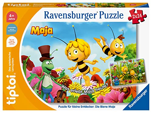 Ravensburger tiptoi Puzzle 00141 Puzzle für kleine Entdecker: Die Biene Maja, Kinderpuzzle ab 4 Jahren, für 1 Spieler von Ravensburger