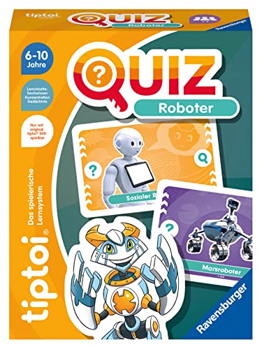 Ravensburger tiptoi 00164 Quiz Roboter, Quizspiel für Kinder ab 6 Jahren, für 1-4 Spieler von Ravensburger