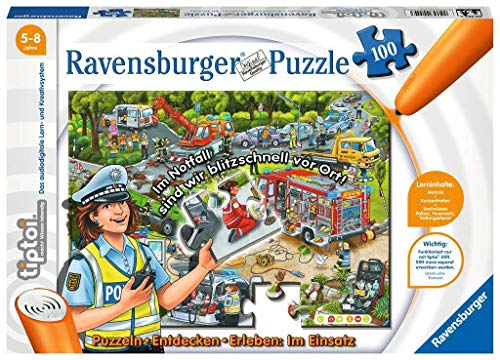 Ravensburger tiptoi 00554 - Puzzle: Im Einsatz, 100 Teile von Ravensburger