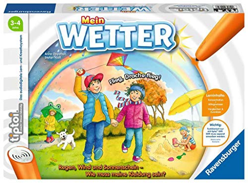 Ravensburger tiptoi Spiel 00074 Mein Wetter – Lernspiel ab 3 Jahren für 1-4 Spieler von Ravensburger