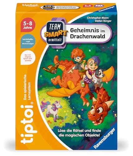 Ravensburger tiptoi Spiel 00224 - Team SMART ermittelt - Geheimnis im Drachenwald, fantastisches Logikspiel für Kinder ab 5 Jahren von Ravensburger