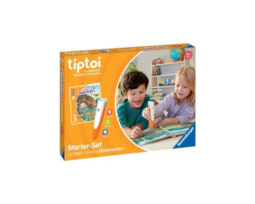 Ravensburger - tiptoi® – Starter-Set – Leser + Buch Ich entdecke die Dinosaurier – elektronisches Lernspiel, ohne Bildschirm – ab 4 Jahren – französische Version – 00175 von Ravensburger