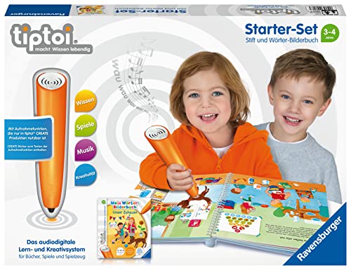 Ravensburger tiptoi 00806 - Starter-Set „Stift und Wörter-Bilderbuch ab 3 Jahren/Wortschatz mit alltäglichen Begriffen spielerisch erweitern von Ravensburger