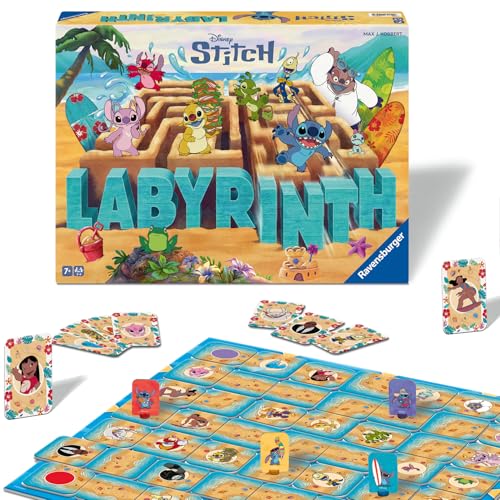 Ravensburger 24943 - Stitch Labyrinth - Der Spieleklassiker für 2-4 Spieler ab 7 Jahren mit dem liebenswertesten außerirdischen Haustier der Disney-Welt Ravensburger 24943 - Stitch Labyrinth - Der Spieleklassiker für 2-4 Spieler ab 7 Jahren mit dem liebenswertesten außerirdischen Haustier der Disney-Welt von Ravensburger
