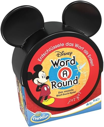 ThinkFun – Disney Word A Round, Kartenspiel für Kinder, englische Wörter und Fähigkeiten, ab 10 Jahren von ThinkFun