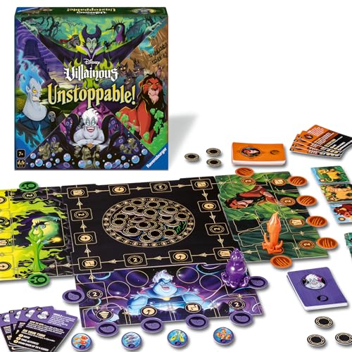 Ravensburger 24694 - Disney Villainous Unstoppable! Family Game - Einfaches Brettspiel im Villainous Universum für 2-4 Spieler ab 7 Jahren Ravensburger 24694 - Disney Villainous Unstoppable! Family Game - Einfaches Brettspiel im Villainous Universum für 2-4 Spieler ab 7 Jahren von Ravensburger