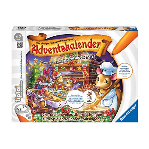 tiptoi® Adventskalender "In der Weihnachtsbäckerei": Komm mit in die Weihnachtsbäckerei! von Ravensburger