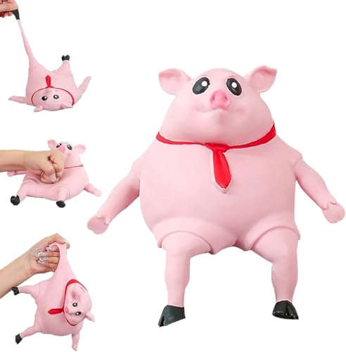 Anti Stress Spielzeug Stress Schwein - Schweine Antistress Spielzeug, Stressabbau Stressschwein, Kreatives Dekompressions Piggy, Squishy Squeeze Toys Fidget Toys Reisespielzeug wutschwein (10CM) von RawWeFactic