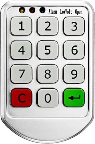 Rawrr Kunststoffplatte Digital Electronic Keypad Number Schranktür Code Lock Push Button Lock Passwortschloss Türschließfach Schublade Digitale Schlösser für Wooden Cabinet von Rawrr