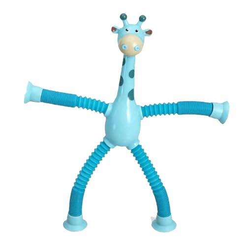 Giraffen-Röhrenspielzeug – Giraffen-Teleskopspielzeug | 4 Stück Teleskop-Saugnapf-Giraffe-Spielzeug, Saugnapf-Röhren-Spielzeug Für Kinder, Teleskop-Saugnapf-Röhren-Spielzeug, Lustiges Giraffen-Geschen von Raxove