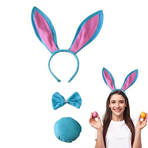 Haarreif mit Osterohren, Osterohren | -Plüsch-Kostüm-Set – niedliches langes Haarreif mit Osterhasenohren, Zubehör für Haarreif mit Osterohren, Osterohren | -Plüsch-Kostüm-Set – niedliches langes Haarreif mit Osterhasenohren, Zubehör für von Raxove