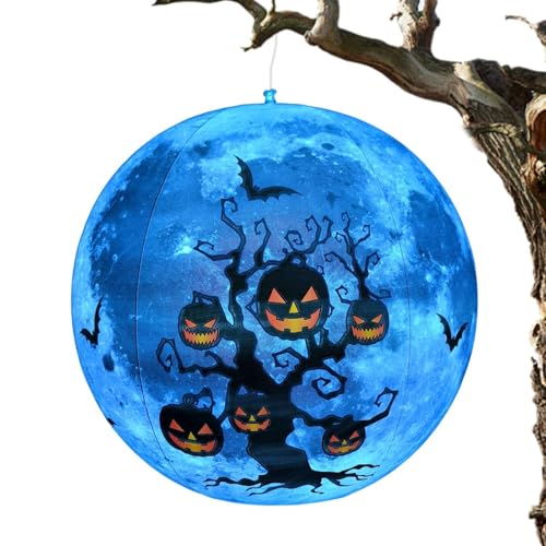 Halloween-Fledermaus-Strandbälle – Halloween-Fledermaus-Strandballons | 23,62 Zoll Fledermaus-Halloween-Requisiten-Spielzeug, Wasserfeste Aufblasbare Halloween-Bälle Für Drinnen Und Draußen, Hof, Rase von Raxove