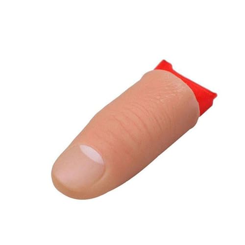 Magic Thumb Pranks – Magic Thumb Trick Fake Thumb Tip | Zaubertrick-Finger-Set, Finger-Zaubertricks, Spielzeugwerkzeug, Daumenspitze Für Zauberer, Zauberdaumen Für Partytricks, Rote Seide Für Bühnen-B von Raxove