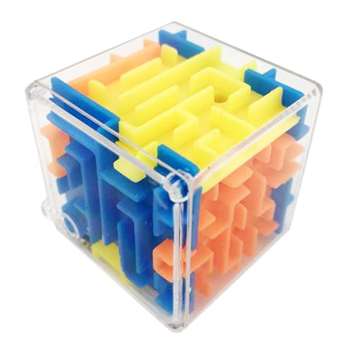 Minii Maze Puzzle – 3D-Puzzleball Für Kinder | 3D-Zappel-Marmor-Labyrinth-Ball, 3,8 X 3,8 Cm Große Schwerkraft-Labyrinth-Kugel, Labyrinth-Puzzle-Würfelball, Partygeschenke, Rätsel-Zappelspielzeug-Puzz von Raxove