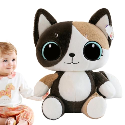 Nettes Plüschtier für Katzen – Plüschtier für Katzen 18 x 12 x 23 cm, Mehrzweck-Plüschpuppe für Cartoons, weiche Puppe mit Plüschspielzeug für große Augen, Plüschkissen Nettes Plüschtier für Katzen – Plüschtier für Katzen 18 x 12 x 23 cm, Mehrzweck-Plüschpuppe für Cartoons, weiche Puppe mit Plüschspielzeug für große Augen, Plüschkissen von Raxove