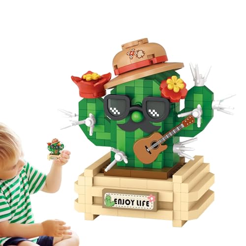 Raxove Mini-Baustein-Sets – Baustein-Sets, Partygeschenke | Kreative Spielzeugbausätze, Stadtstraßen-Blumentopf-Bausteine, städtisches Straßenbild, Pflanzer-Form-Bausteine, Spielzeug für Kinder von Raxove