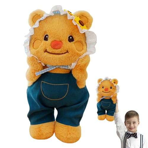 Plüschbär, Plüschbär | 13,78 Zoll Cowboy Bär Plüschtier, braune Tiere zum Umarmen, Schießkissen, Plüschtiere für die Zimmerdekoration Plüschbär, Plüschbär | 13,78 Zoll Cowboy Bär Plüschtier, braune Tiere zum Umarmen, Schießkissen, Plüschtiere für die Zimmerdekoration von Raxove