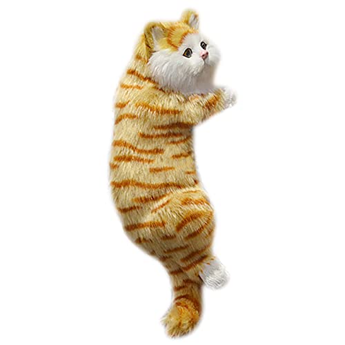Realistische Pelzige Hängende Katze Kätzchen Modell Plüschpuppe Wohnkultur TV Desktop Art Decor Realistische Pelzige Hängende Katze Kätzchen Modell Plüschpuppe Wohnkultur TV Desktop Art Decor von Raxove