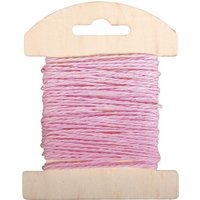 Papier Kordel 10m, Farbe: Babyrosa, super zum Basteln und Nähen von Rayher Hobby GmbH