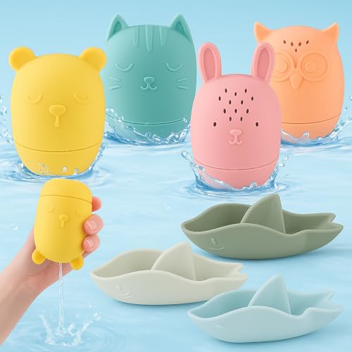 7 Stück Baby Wasserspielzeug,Badewannenspielzeug Silikon Badespielzeug Baby Wasserspielzeug Kinder Badewanne Bade Spritztiere für Kinder und Babys 7 Stück Baby Wasserspielzeug,Badewannenspielzeug Silikon Badespielzeug Baby Wasserspielzeug Kinder Badewanne Bade Spritztiere für Kinder und Babys von Rayong