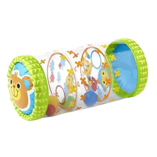 Aufblasbares Rollen Spielzeug - 22 * 48 cm Rollspielzeug Für Kinder,Aufblasbares Rollendes Spielzeug,Aufblasbares Rollspielzeug,Krabbelrollenspielzeug Mit Ozeanball,Fördert Das Krabbeln von Raypontia