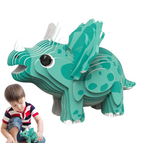 Raypontia 3D-Dinosaurier-Puzzles,Dinosaurier-Puzzle-Spielzeug - Lernspielzeug-Puzzles für Kinder - 3D-Lernrätsel, Puzzle für, Mädchen, Kinder von Raypontia