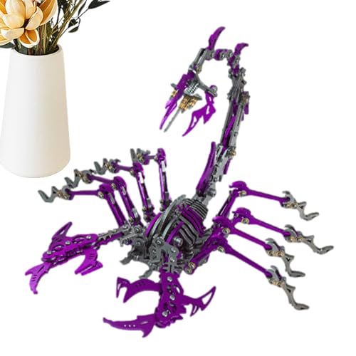 Raypontia 3D Metallpuzzle Skorpion,Metallpuzzle Skorpion | Zusammengebauter realistischer Skorpion mit beweglichem Gelenk-Puzzlespielzeug | Realistischer Skorpion mit beweglichem Gelenk, von Raypontia