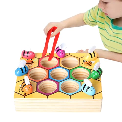 Raypontia Kleinkind Sortierspielzeug | Bienenfang Farb-Sortierspiel - Lernspielzeug Lehrmittel Für Kinder Ab 3 Mädchen Geburtstag Schule Kindergarten Kindertagesstätte Reisen Draußen Raypontia Kleinkind Sortierspielzeug | Bienenfang Farb-Sortierspiel - Lernspielzeug Lehrmittel Für Kinder Ab 3 Mädchen Geburtstag Schule Kindergarten Kindertagesstätte Reisen Draußen von Raypontia