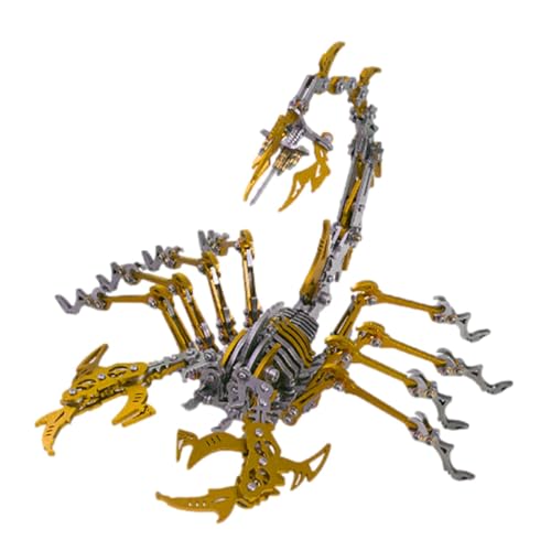 Raypontia Metallpuzzle für Erwachsene, 3D-Metallpuzzle Skorpion | Realistischer -Modellbausatz mit beweglichen Gelenken | 3D-Modellbausätze, Schreibtischdekorationen, abnehmbare Puzzlespielzeuge für von Raypontia