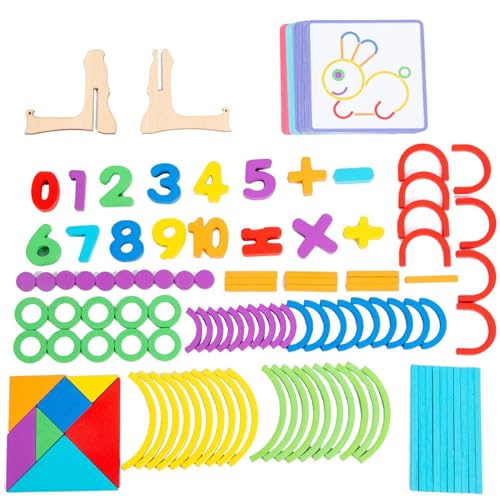 Raypontia Puzzle-Blöcke Spielzeug,Puzzle-Blöcke,Montessori-Spielzeug für die Gehirnentwicklung | Sinnes- und Denksport-Spaß, lehrreiches buntes Stiel-Puzzle, Spielzeug von Raypontia