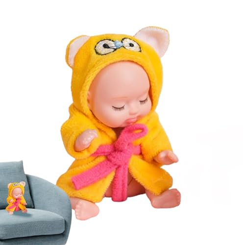 Raypontia Realistische Puppe für Kleinkinder, realistische Puppe für Kinder - Süßes Puppenspielzeug - Wiedergeborene Kleinkindpuppen, weiche kleine Puppen für Jungen und Mädchen ab 3 Jahren, von Raypontia