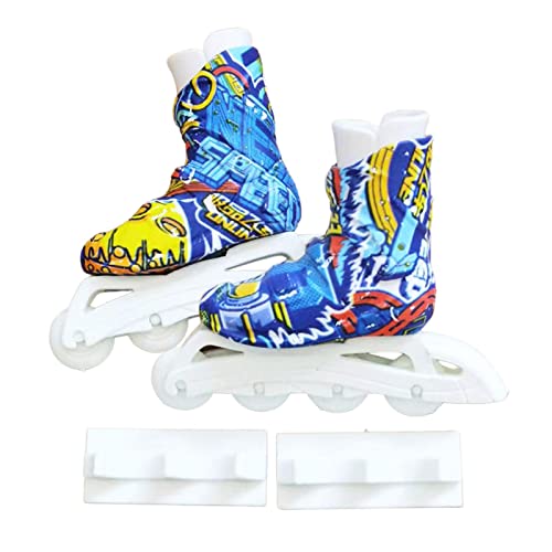 Rben Rollschuhe Spielzeug, Fingerschuhe-Spielzeug für Fingerboard-Skateboard | -Skateboard-Schuhe, Bunte Fingerschlittschuhe, Spielzeug, Turnschuhe für Kinder, Jungen, Mädchen von Rben