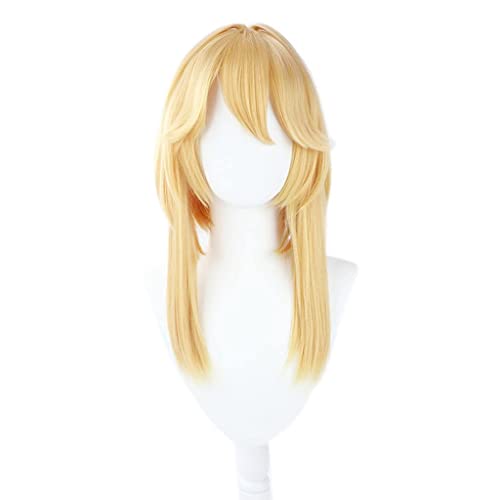 Anime Perücke für Guilty Getriebe Bridget Cosplay Perücke Lange Gelb Haar Feder Wärme Beständig Kostüm Halloween Freies Perücke Kappe von Rcrllya