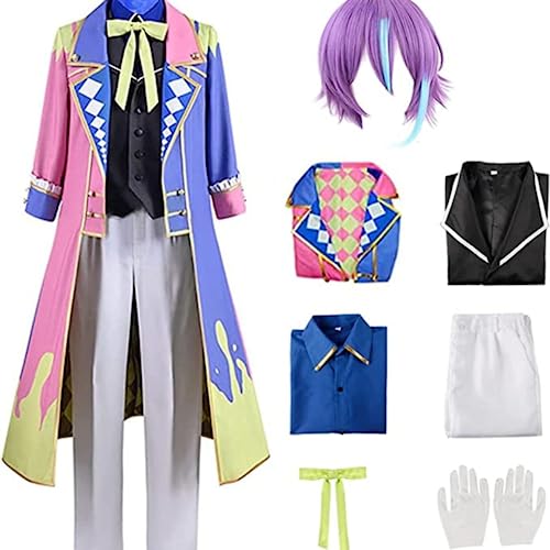 Rcrllya Anime Projekt Sekai Bunte Bühne Cosplay Kostüm Kamish Iro Rui Perücke Uniform Kleid Outfit Carnaval Party Halloween Anzug (Kamish Iro Rui +Perücke,M) von Rcrllya