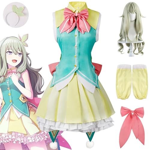 Rcrllya Anime Projekt Sekai Bunte Bühne Kusanagi Nene Cosplay Kostüm Anzug Halloween Outfit (Kusanagi Nene Perücke,S) von Rcrllya