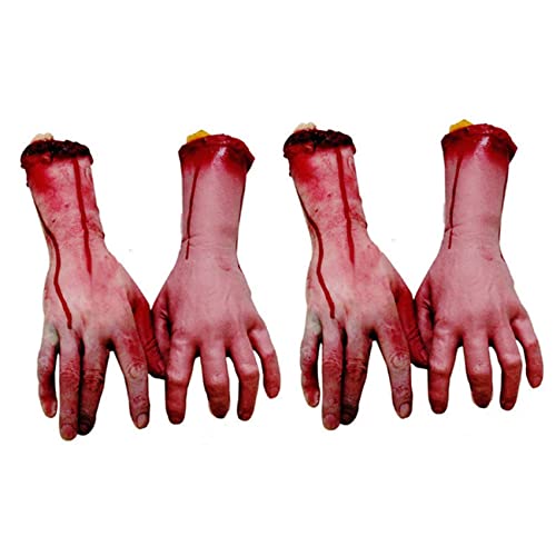 Rdjumpdjo 2X Furchter Regende Halloween StüTze des Blutigen Grauens GefäLschte Abgetrennte Life Size Arm Hand Haus 19 X 10.5cm von Rdjumpdjo