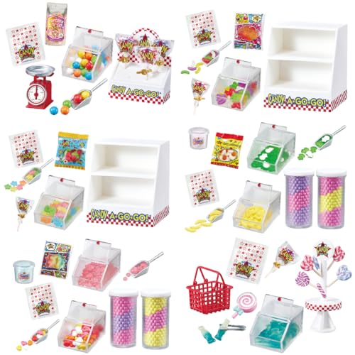 Re-Ment Andy Shop Candy Shop Candy A GO☆GO!1 Box ca. H 4,5 x B 2,8 x T 6,1 cm (115 x 70 x 60 mm), aus PVC, ABS von Re-Ment