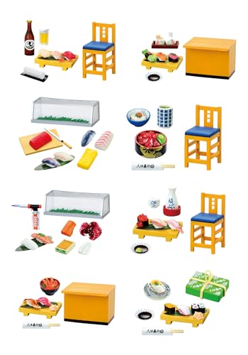 Re-Ment Sushi Restaurant Blind Box – Enthält 1 von 8 Sammel-Minifiguren – lustige und vielseitige Dekoration von Re-Ment