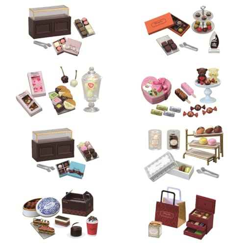 Reement Pe Chocolaterie 1 Box, ca. H 4,5 x B 2,8 x T 5,1 cm (115 x 70 x 50 mm), aus PVC und ABS von Re-Ment