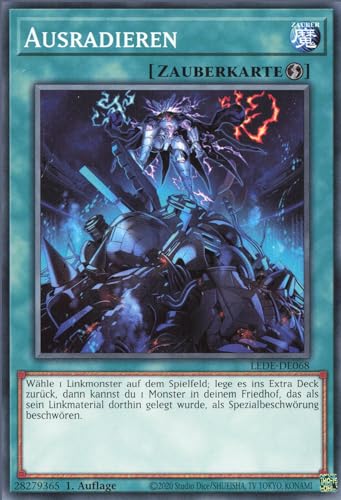 YuGiOh Ausradieren LEDE-DE068 Common Deutsch Deutsch Boosterfrisch 1. Auflage von ReCollectibles