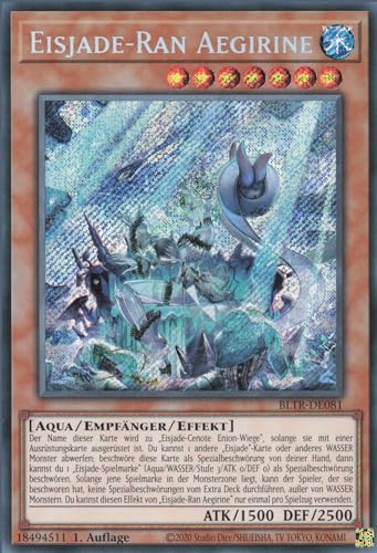 YuGiOh Eisjade-Ran Aegirine BLTR-DE081 Secret Rare Deutsch Deutsch Boosterfrisch 1. Auflage von ReCollectibles