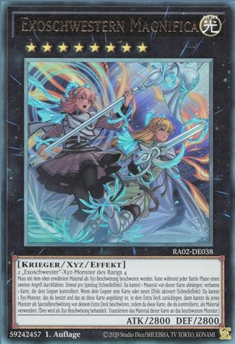 YuGiOh Exoschwestern Magnifica (V.7) RA02-DE038 Ultimate Rare Deutsch Deutsch Boosterfrisch 1. Auflage von ReCollectibles