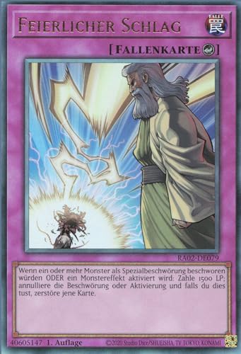 YuGiOh Feierlicher Schlag (V.7) RA02-DE079 Ultimate Rare Deutsch Deutsch Boosterfrisch 1. Auflage von ReCollectibles